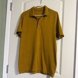 Lululemon Men's Metal Vent Tech Polo 2.0 yellow gold